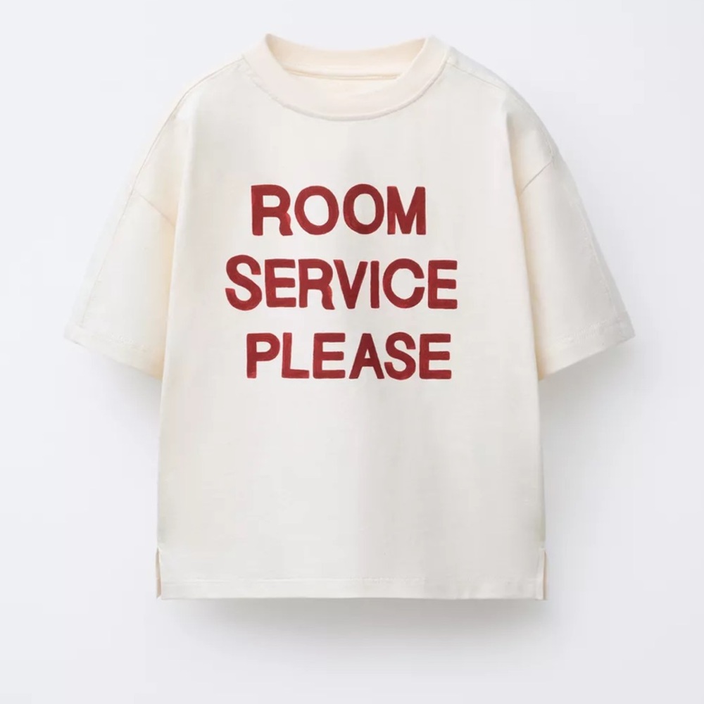 Zara Kids Room Service Please Tee